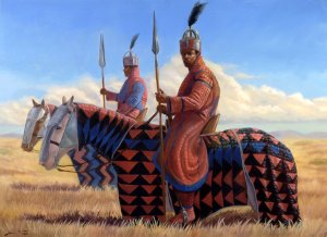 Knights of the Savana 30 X 40 oil on linen